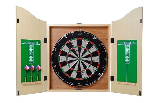 Dart cabinet Kings head met dartbord en pijlen - 1