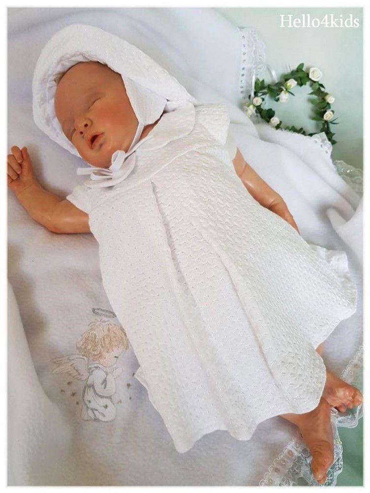 doopjurkje bruidsmeisjesjurk doopkleedje baby feestjurkje Fleur - Afbeelding 2