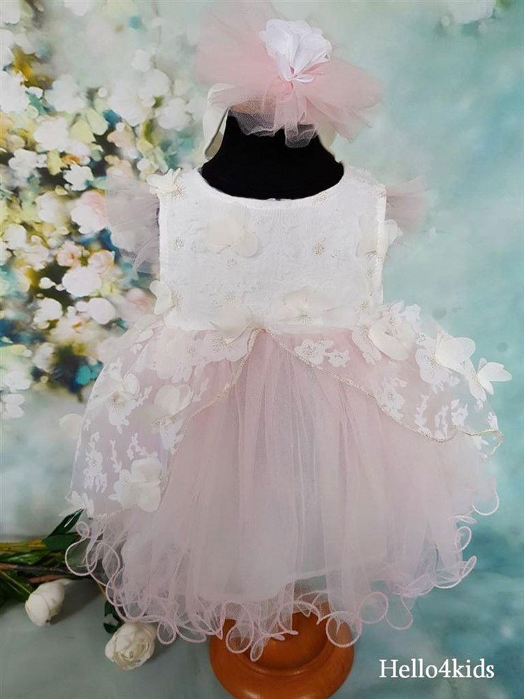 doopjurkje bruidsmeisjesjurk doopkleedje baby feestjurkje Fleur - Afbeelding 3