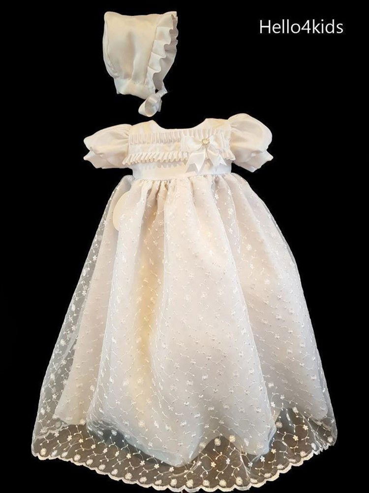 doopjurkje bruidsmeisjesjurk doopkleedje baby feestjurkje Fleur - Afbeelding 6