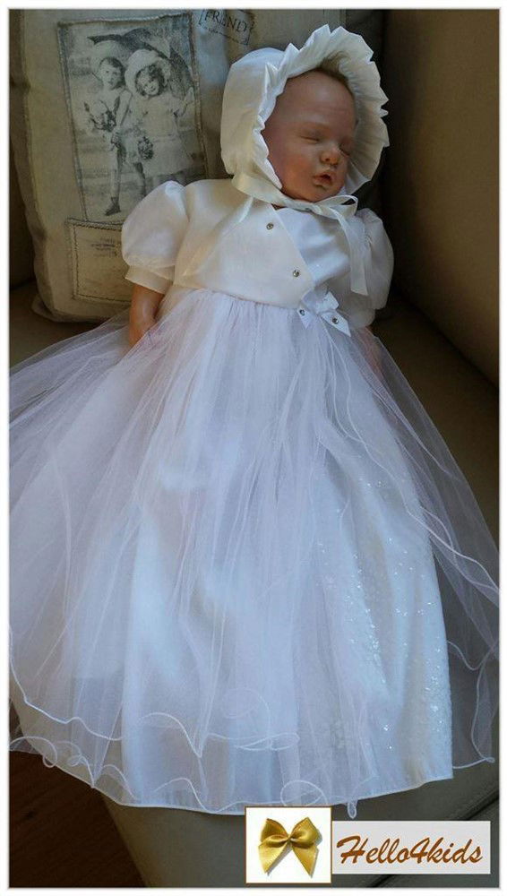 doopjurkje bruidsmeisjesjurk doopkleedje baby feestjurkje Fleur - Afbeelding 7