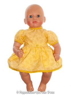 Annabel 36 cm Geel/goud jurksetje