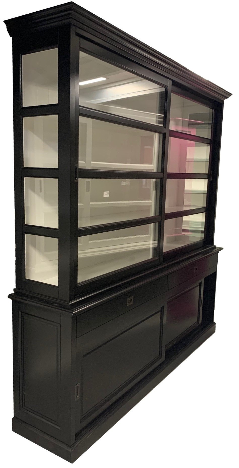Buffetkast Nijkerk XL zwart - wit 240 x 240 soft close - nr. 1