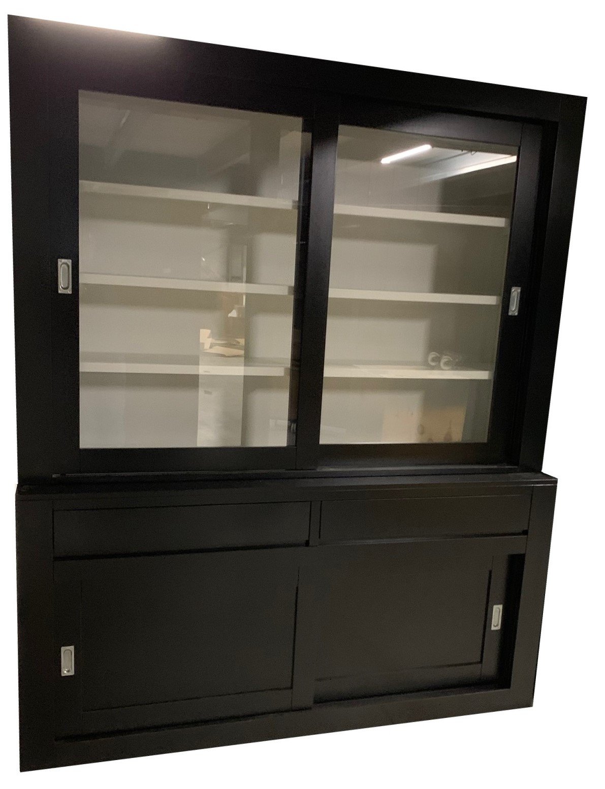 Buffetkast Design zwart - wit 180 x 50/x40 x 220cm - nr. 1