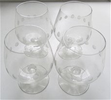 GLAZEN - SET 4 STUKS 2,50