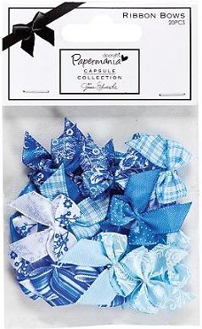 Ribbon Bows (20pcs) - Burleigh Blue PMA367221