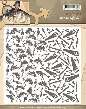 Embossing Folder Amy Design - It's a Mans World - 0