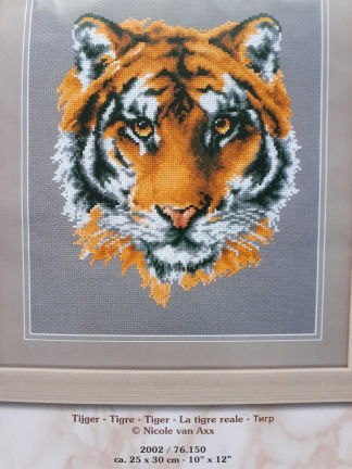 Borduurpakket " TIJGER " NIEUW ! - nr. 1