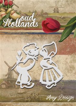 Amy Design Die - Oud Hollands - Boer en Boerinnetje ADD10048 - 0