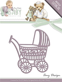 Amy Design Die Baby Collection - Baby Carriage ADD10054 - 0
