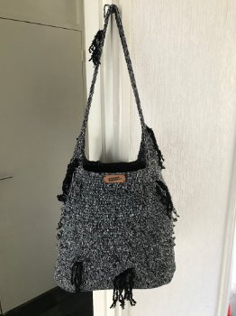 Gehaakte big shopper / schoudertas - handmade - NIEUW - 0