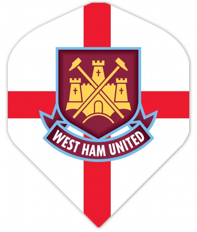 Voetbal dart flight Westham United Footbal special edition 75 micron - nr. 1