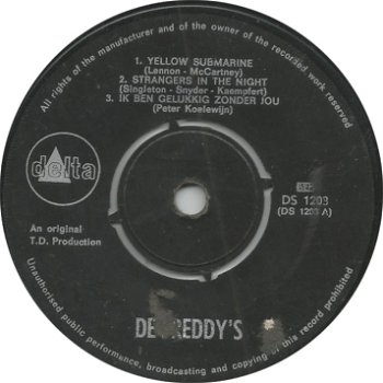 De Freddy's ‎– EP De Freddy's (1966) - 1