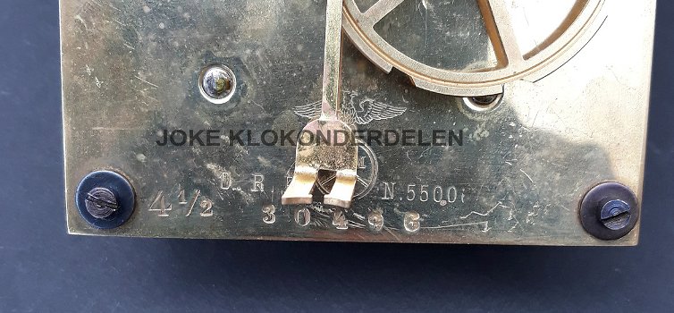 == Tafelklok uurwerk = Mauthe = 42295 - 5