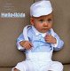 56 lichtblauw kostuumpje baby bruidsjonker doop kleding - 6 - Thumbnail