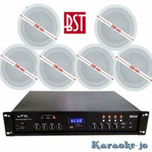 Muziek systeem met 6 x 30 Watt Plafond-speakers (KJOW6X) - nr. 1