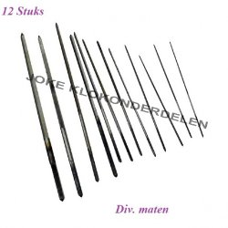 = Ruimers zonder heft = 12 stuks =32672