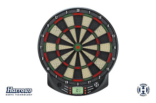 Harrows Elektronisch Dartboard Electro 3 softtip met 6 pijlen - 0