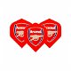 Voetbal dart flight Arsenal Footbal Club 75 micron - 1 - Thumbnail