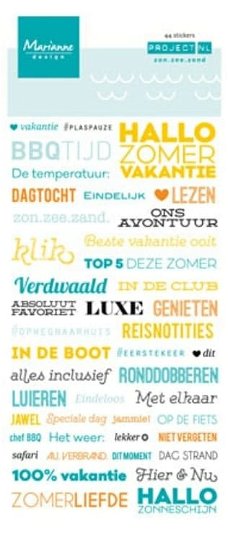 Marianne design stickers zon,zee en strand