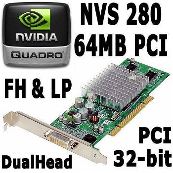 PCI VGA Kaarten 64MB - 512MB | nVidia GeForce Quadro Matrox - 0