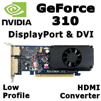 nVidia GeForce 310 512MB PCI-e x16 Dual-Head DVI+DP | Win10 - 0