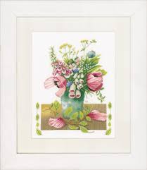 Borduurpakket ZOMERBOEKET Nieuw ! - nr. 1