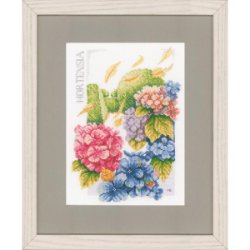Borduurpakket HORTENSIA'S Nieuw !
