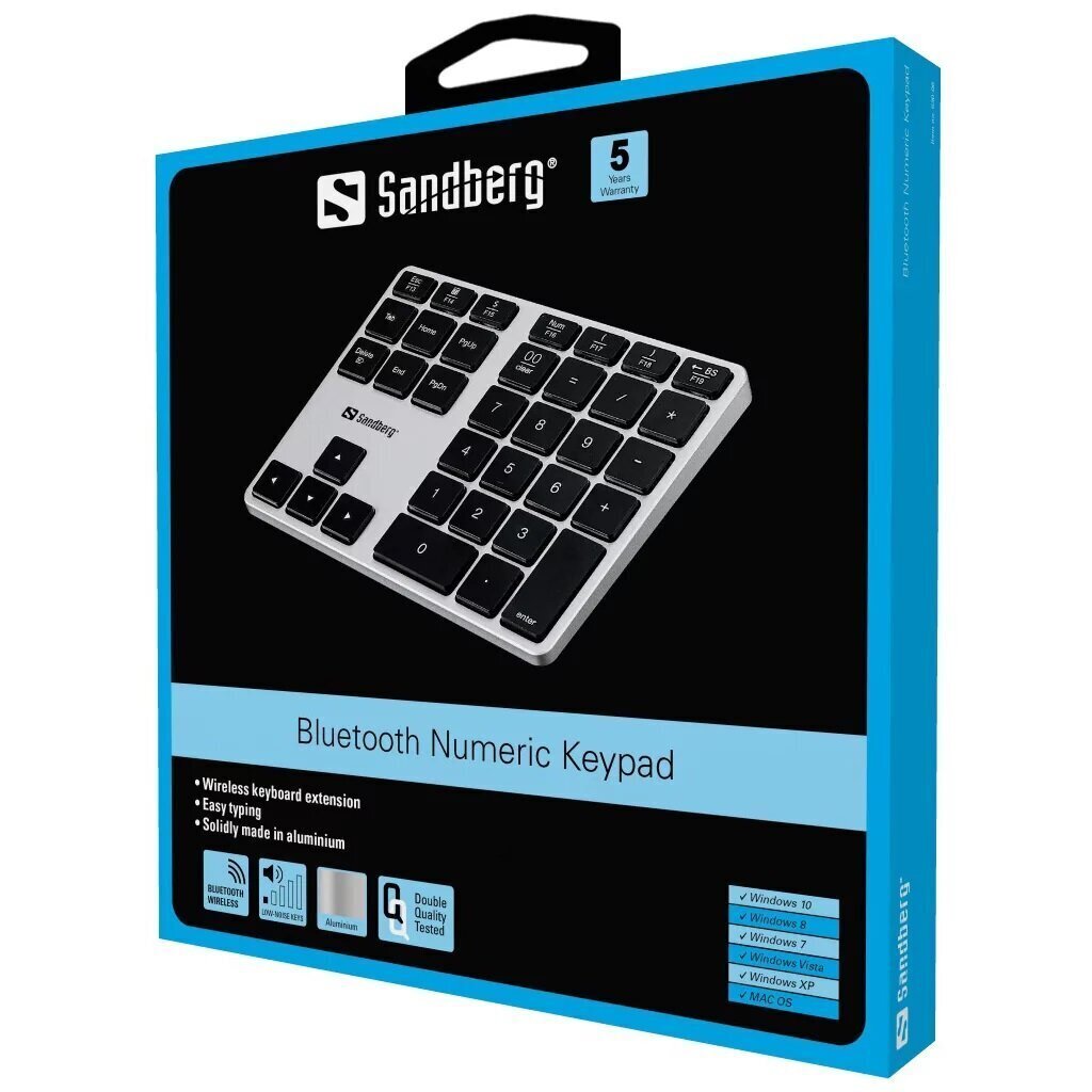 Bluetooth Numeric Keypad Aluminium Bluetooth Numeriek toetsenbord - Afbeelding 4