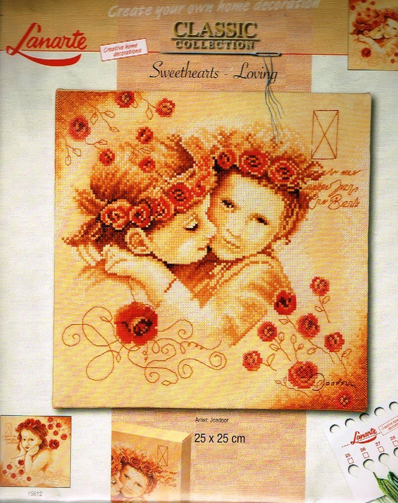 AANBIEDING LANARTE BORDUURPAKKET , SWEETHEARTS -LOVING 15611 - nr. 1