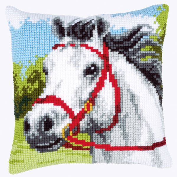 Borduurpakket WIT PAARD NIEUW ! - nr. 1