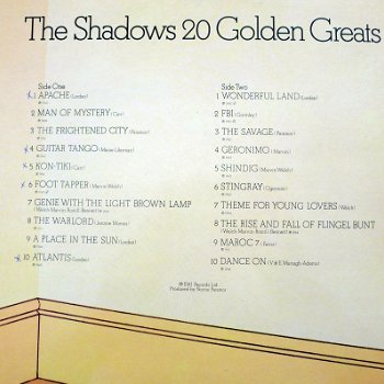 LP: The Shadows 20 Golden Greats - 1