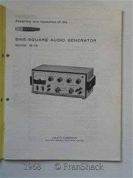 [1968] Original Assembly Manual IG-18 , Heathkit - 1