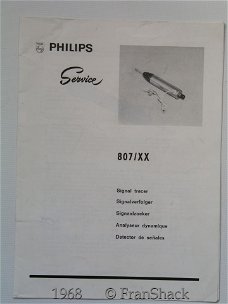 [1968~] Gebruiksaanwijzing Philips 807/XX, Philips