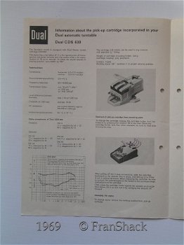 [1969] Infoblad DUAL CDS 630 toonsysteem, DUAL - 0