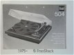 [1975] Gebruiksaanwijzing DUAL 504 platenspeler. DUAL - 0 - Thumbnail