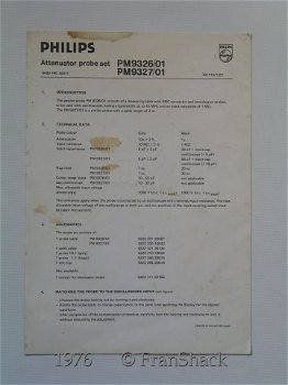 [1976] Attenuator probe set PM9326/01 PM9327/01, Philips - 0