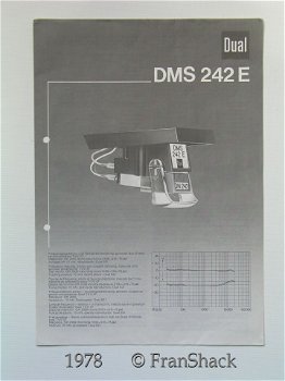 [1978] Infoblad DMS 242 E toonsysteem, DUAL - 0