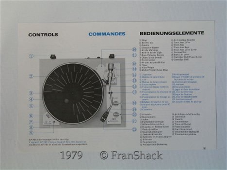 [1979] AKAI AP-306/306C Operator's Manual, AKAI - 1