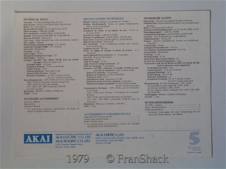 [1979] AKAI AP-306/306C Operator's Manual, AKAI - 3