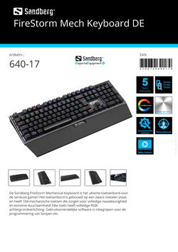 FireStorm Mech Keyboard ultieme toetsenbord serieuze gamer!