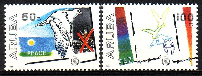 Aruba 16 - 17 postfris. 1986. - 0