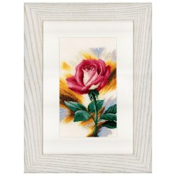 Borduurpakket Shy Rose Nieuw !