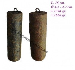 == 2 Gewichten = Luikse klok = oud =36462