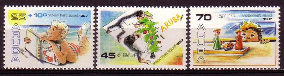Aruba 34 - 36 postfris. 1987. - 0