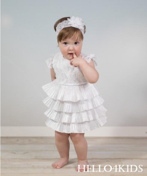 New born baby haarbandje doop mutsje fotoshoot - Afbeelding 3