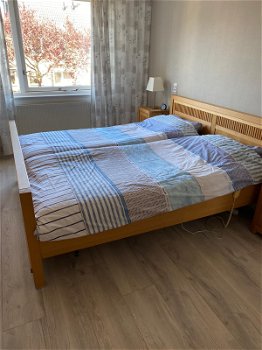 Bed ledikant 2 persoon blank hout - 1