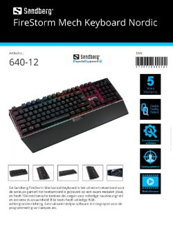 FireStorm Mech Keyboard Nordic het ultieme toetsenbord voor de serieuze gamer