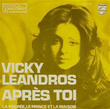 Vicky Leandros ‎– Après Toi (Vinyl/Single 7 Inch) Songfestival - 0