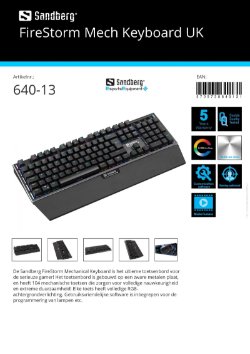 FireStorm Mech Keyboard UK het ultieme toetsenbord voor de serieuze gamer
